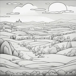 a landscape by Matt Groening