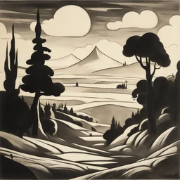 a landscape by Max Fleischer