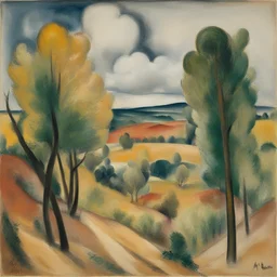 a landscape by Max Weber