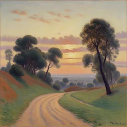 a landscape by Maximilien Luce