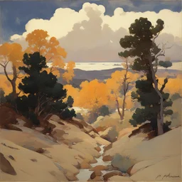 a landscape by Mead Schaeffer