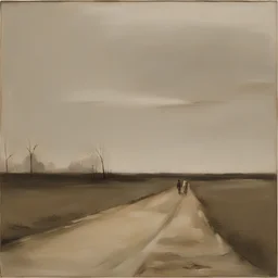 a landscape by Michael Borremans
