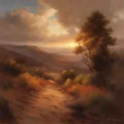 a landscape by Michael Komarck