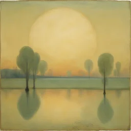 a landscape by Mikalojus Konstantinas Ciurlionis