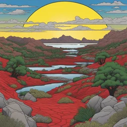 a landscape by Mike Allred