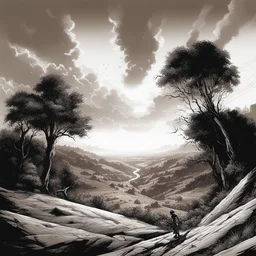 a landscape by Mike Deodato
