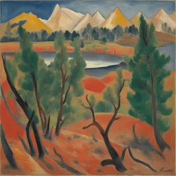 a landscape by Mikhail Larionov