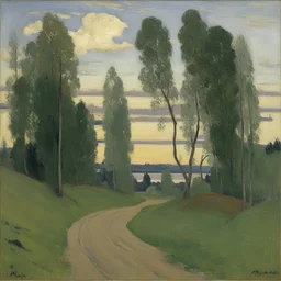 a landscape by Mikhail Nesterov