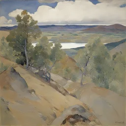 a landscape by Mikhail Vrubel