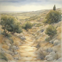 a landscape by Milo Manara