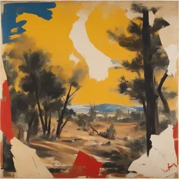a landscape by Mimmo Rotella