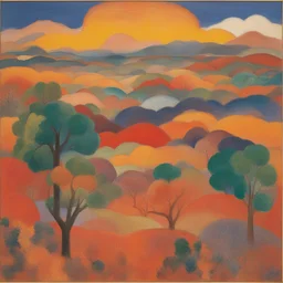 a landscape by Miriam Schapiro