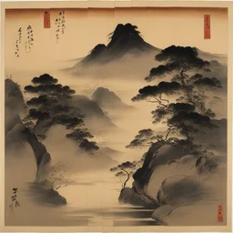 a landscape by Miyamoto Musashi