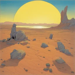 a landscape by Moebius