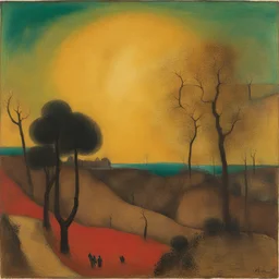 a landscape by Mordecai Ardon