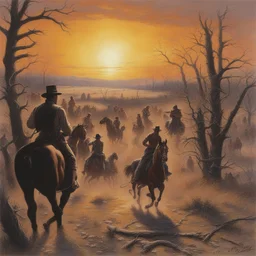 a landscape by Mort Kunstler