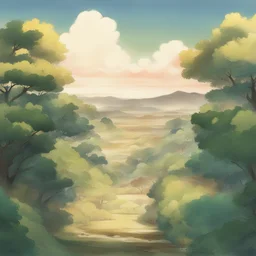 a landscape by NHK Animation