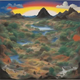 a landscape by Nam June Paik