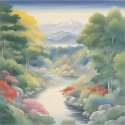 a landscape by Naoko Takeuchi
