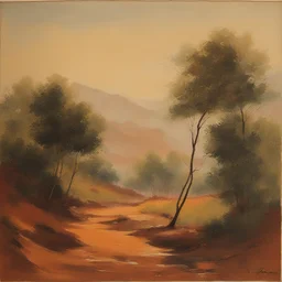 a landscape by Narayan Shridhar Bendre
