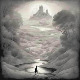 a landscape by Neil Gaiman