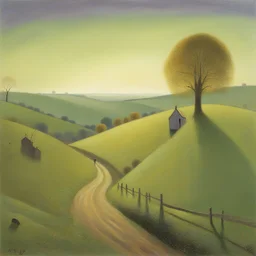 a landscape by Nicholas Hely Hutchinson
