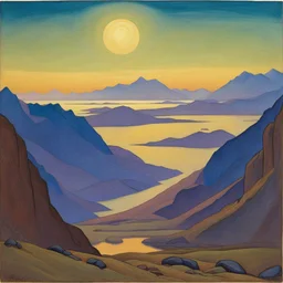 a landscape by Nicholas Roerich