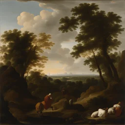 a landscape by Nicolaes van Verendael