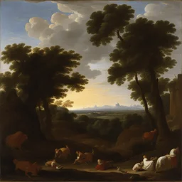 a landscape by Nicolas Poussin