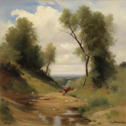 a landscape by Nikolay Makovsky