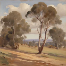 a landscape by Nora Heysen