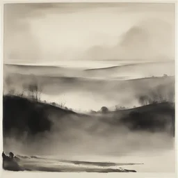 a landscape by Norman Ackroyd