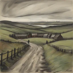 a landscape by Norman Cornish