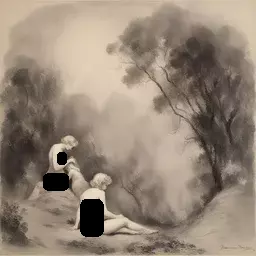 a landscape by Norman Lindsay
