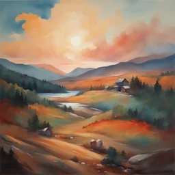 a landscape by Olga Kim