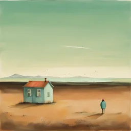 a landscape by Oliver Jeffers