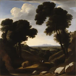a landscape by Orazio Gentileschi