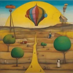 a landscape by Os Gemeos