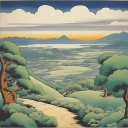 a landscape by Osamu Tezuka