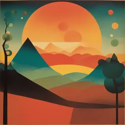a landscape by Oskar Fischinger