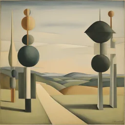 a landscape by Oskar Schlemmer