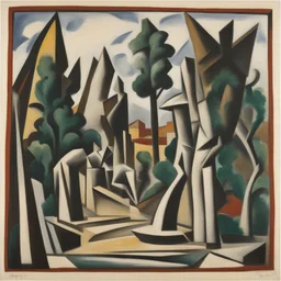 a landscape by Ossip Zadkine