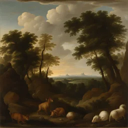 a landscape by Otto Marseus van Schrieck