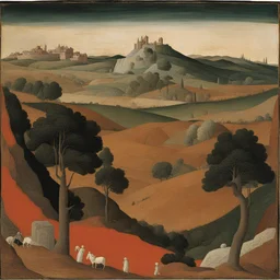 a landscape by Paolo Uccello