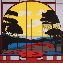 a landscape by Patrick Caulfield