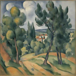 a landscape by Paul Cézanne