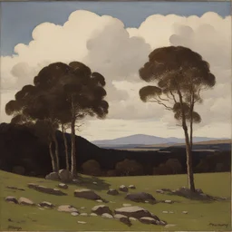 a landscape by Paul Henry