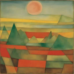 a landscape by Paul Klee