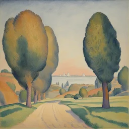 a landscape by Paul Signac