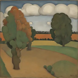 a landscape by Paula Modersohn-Becker